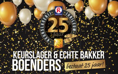 Ook via deze weg willen wij Boenders feliciteren met het jubileum.