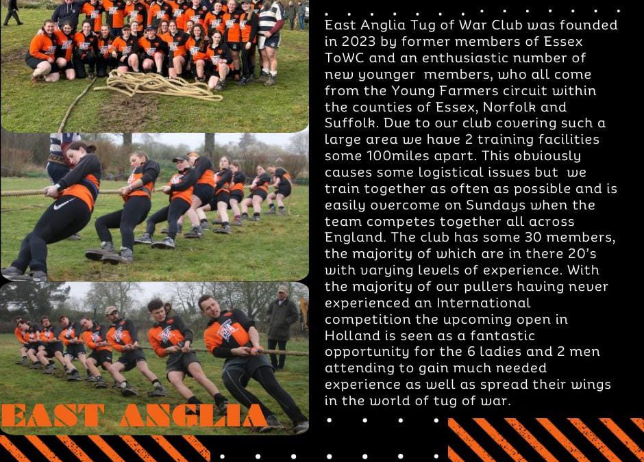 East Anglia Tug of War club from England will participate in Eibergen during the…